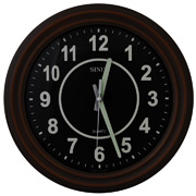 Часы настенные круглые с плавным ходом секундной стрелки Sinix 1069