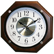 Часы настенные восьмигранные с плавным ходом секундной стрелки Sinix 1075WA