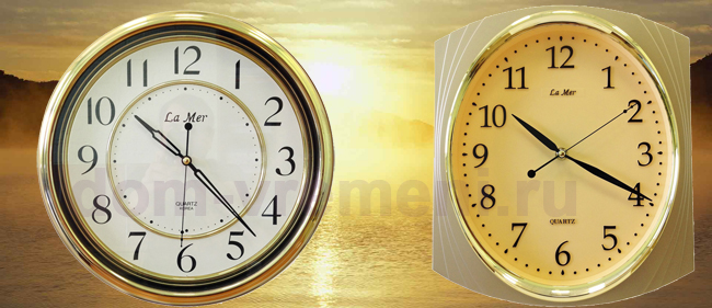 Настенные часы / Выбор настенных часов по цвету (настенные часы определённого цвета) / Золотые настенные часы