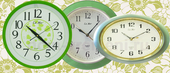 Настенные часы / Выбор настенных часов по цвету (настенные часы определённого цвета) / Зелёные настенные часы