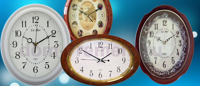 Настенные часы / Выбор настенных часов по форме (настенные часы определенной формы) / Овальные настенные часы
