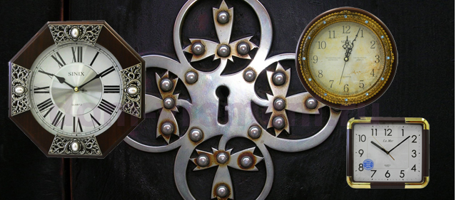 Настенные часы / Выбор настенных часов по фактуре материала корпуса часов / Настенные часы с корпусом «дерево плюс металл»