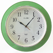 Часы настенные круглые с плавным ходом секундной стрелки La Mer GD003028