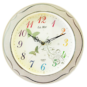Часы настенные круглые с блестками La Mer GD003