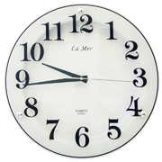 Часы настенные стеклянные с плавным ходом секундной стрелки La Mer GD221-2