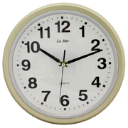 Часы настенные круглые с плавным ходом секундной стрелки La Mer GD309-13