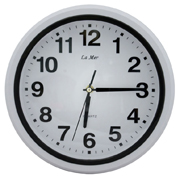 Часы настенные круглые с плавным ходом секундной стрелки La Mer GD309-2