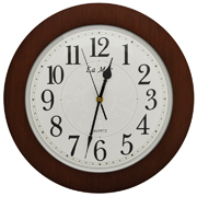 Часы настенные круглые с плавным ходом секундной стрелки La Mer GD015-2