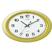 Часы настенные кварцевые овальные с плавным ходом La Mer  GD121-12