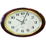 Часы настенные кварцевые овальные с плавным ходом La Mer  GD121-14