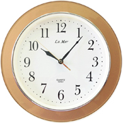 Часы настенные круглые с плавным ходом секундной стрелки La Mer GD003024