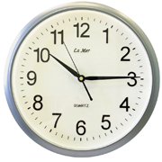 Часы настенные круглые с плавным ходом секундной стрелки La Mer GD055007