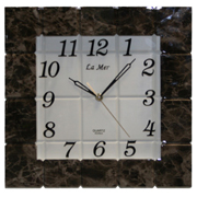 Часы настенные квадратные кварцевые с плавным ходом La Mer GD042005