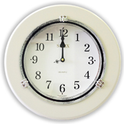 Часы настенные круглые с плавным ходом секундной стрелки Sinix 1014