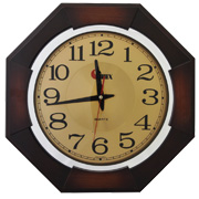 Часы настенные восьмигранные с плавным ходом секундной стрелки Sinix 1070GA
