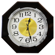 Часы настенные восьмигранные с плавным ходом секундной стрелки Sinix 1070CMA