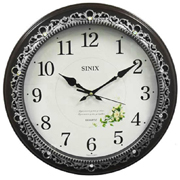 Часы настенные круглые с плавным ходом секундной стрелки Sinix 5090S