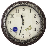 Часы настенные круглые с плавным ходом секундной стрелки Sinix 5091S