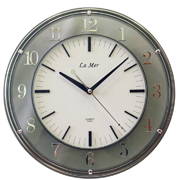 Часы настенные круглые с плавным ходом секундной стрелки La Mer GD182003