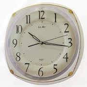 Часы настенные белые с плавным ходом секундной стрелки La Mer GD231001
