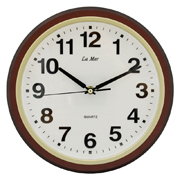 Часы настенные круглые с плавным ходом секундной стрелки La Mer GD309-9
