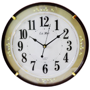Часы настенные круглые с плавным ходом секундной стрелки La Mer GT009016